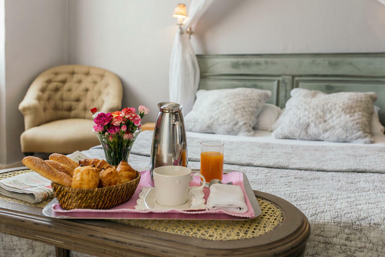 Une chambre de l'hôtel du Parc à Montélimar
